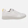 Zapatos deportivos en piel blanca para hombre
