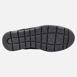 Zapatos deportivos en piel nobuck con cordones para hombre