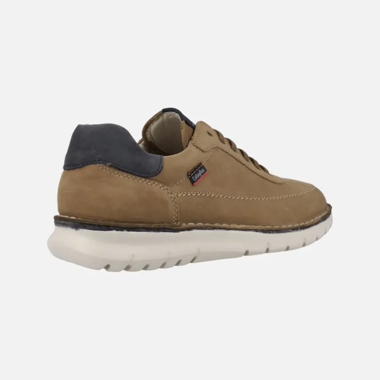 Zapatos deportivos en piel nobuck con cordones