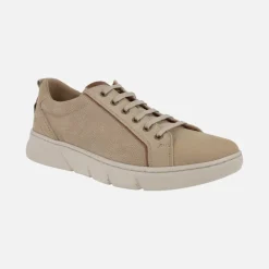 Zapatos deportivos para hombre en piel nobuck con cordones