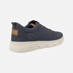 Zapatos deportivos para hombre en piel nobuck con cordones