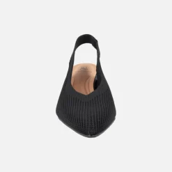 Zapatos destalonados corte salón en tejido