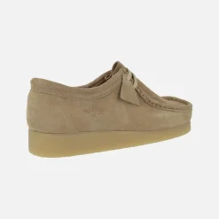 Zapatos en piel serraje para mujer con cordones tipo Wallabee