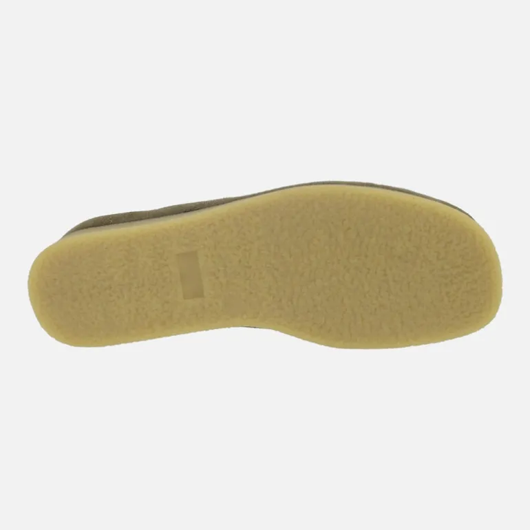 Zapatos en piel serraje para mujer con cordones tipo Wallabee