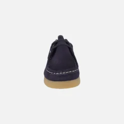 Zapatos en piel serraje para mujer con cordones tipo Wallabee