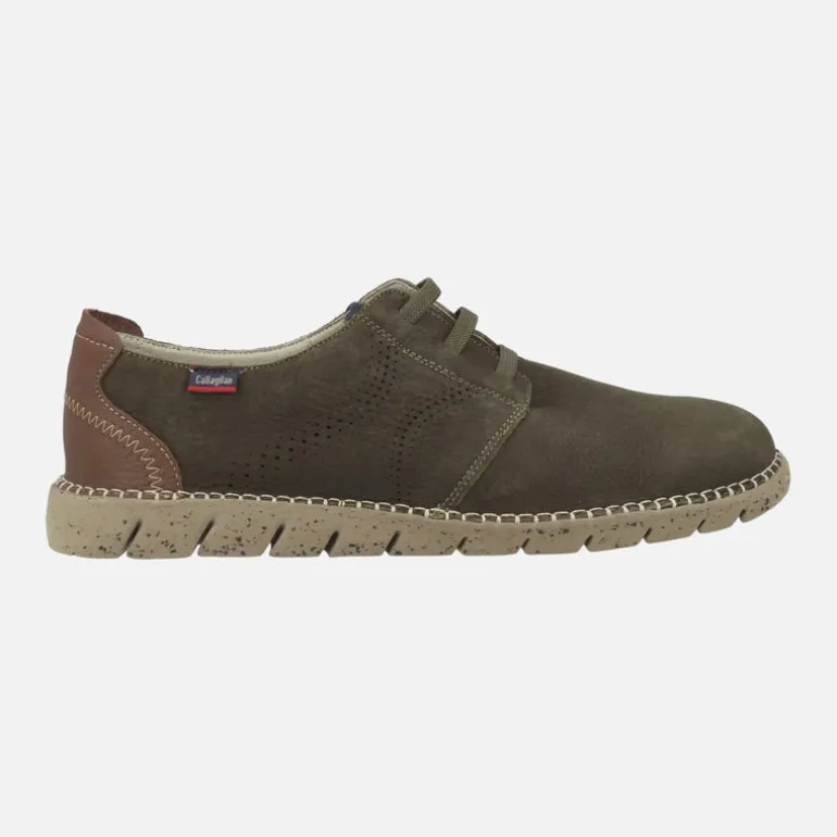Zapatos Extralight con cordones elásticos Viz en nobuck engrasado