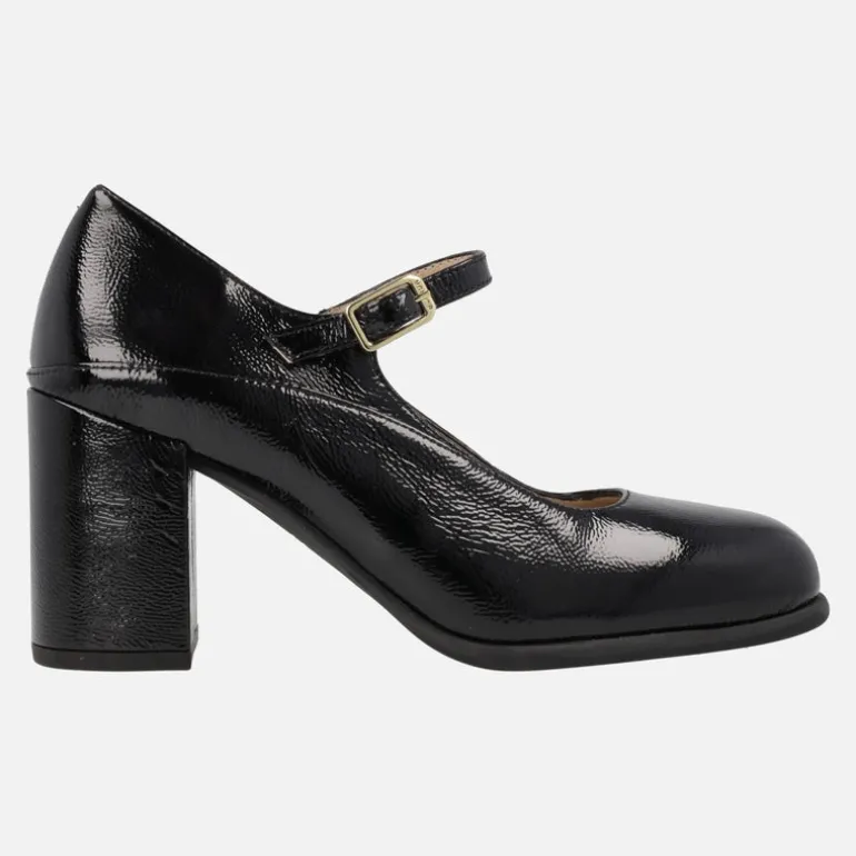 Zapatos Mary jane en charol negro Nayla