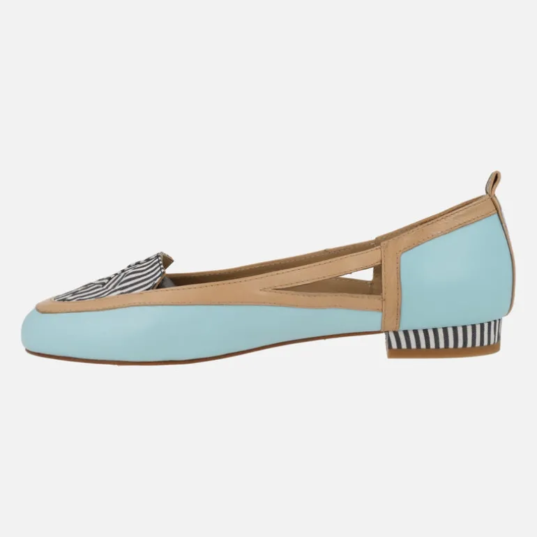 Zapatos multi material con aberturas Alba Blue