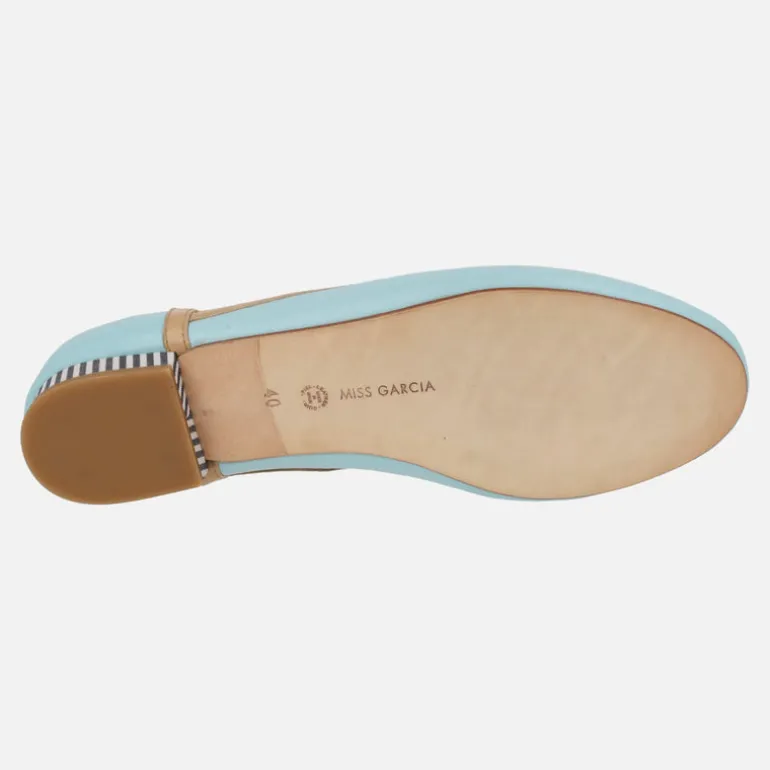 Zapatos multi material con aberturas Alba Blue