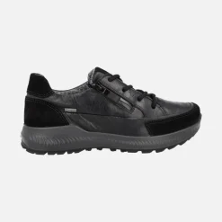 Zapatos negros de cordones para mujer con membrana Gore-tex