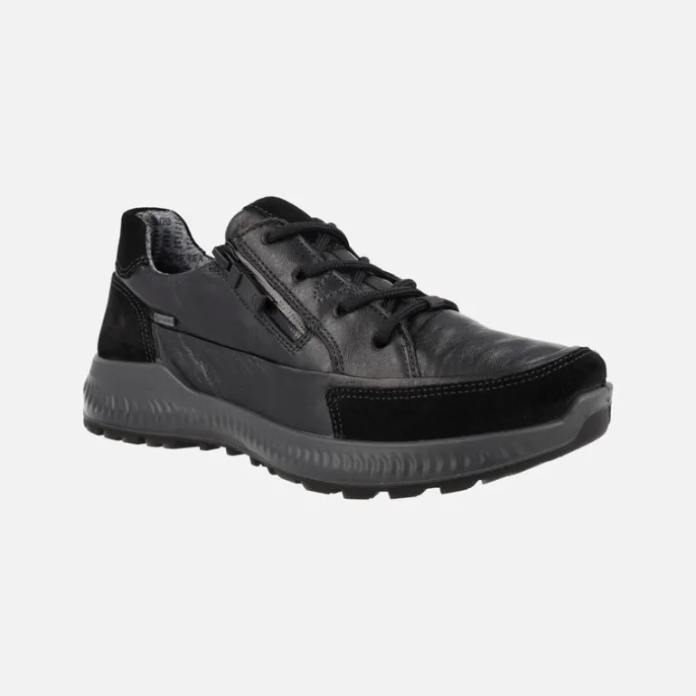 Zapatos negros de cordones para mujer con membrana Gore-tex