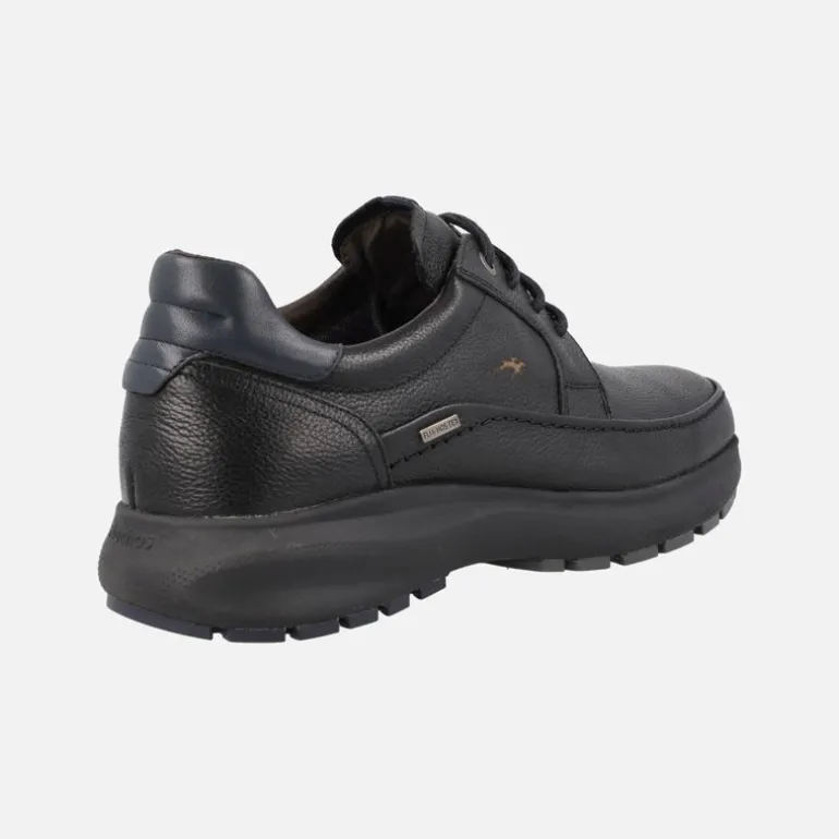 Zapatos negros de piel con cordones y membrana Fluchos tex