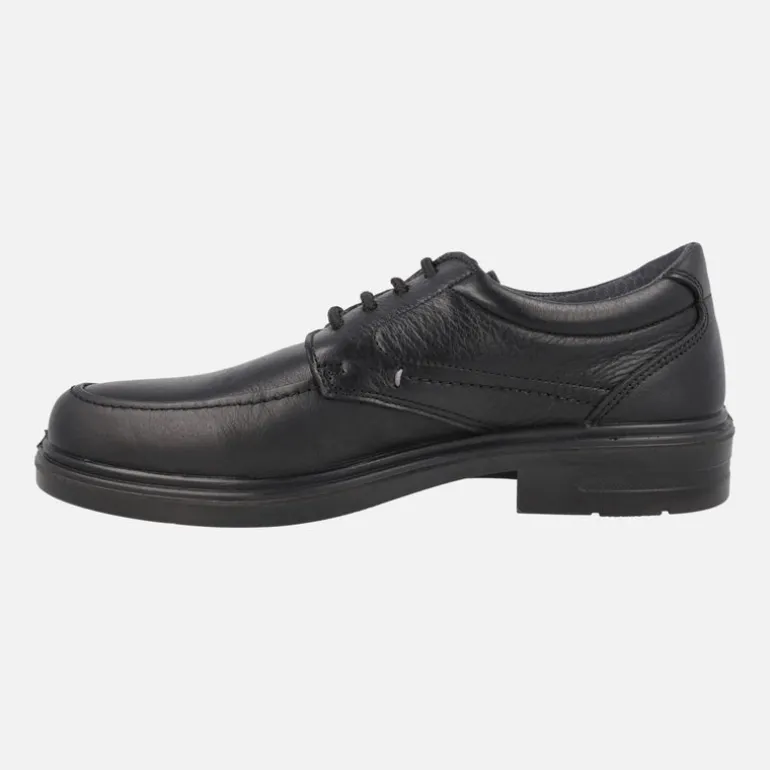 Zapatos negros de piel con cordones para hombre y membrana Waterproof