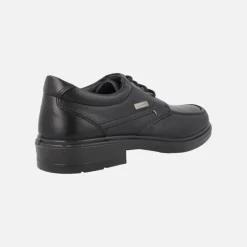 Zapatos negros de piel con cordones para hombre y membrana Waterproof