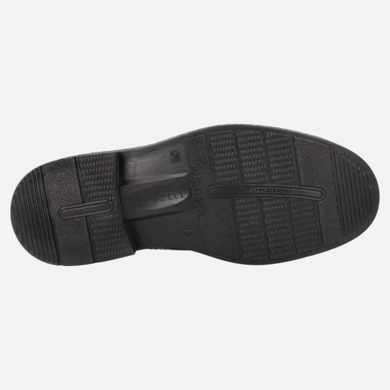 Zapatos negros de piel con cordones para hombre y membrana Waterproof