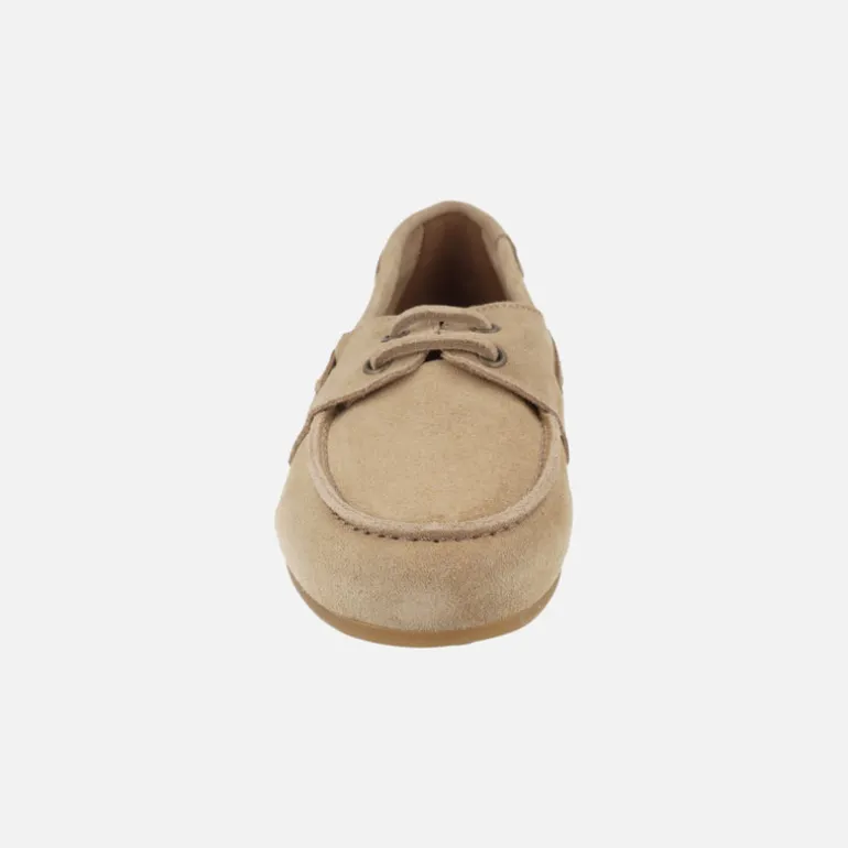 Zapatos náuticos de piel serraje con cordones Abby