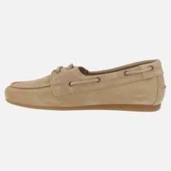 Zapatos náuticos de piel serraje con cordones Abby
