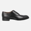 Zapatos oxford Lenox en piel negra con puntera recta