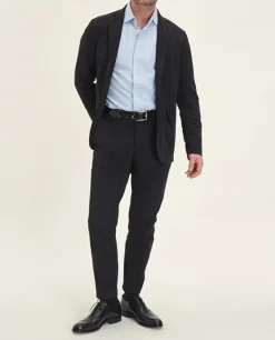 Zapatos oxford Lenox en piel negra con puntera recta