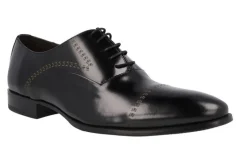 Zapatos oxford para hombre en piel antick con dibujos grabados