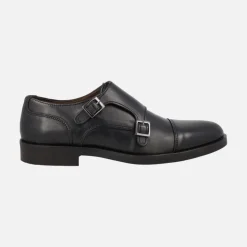 Zapatos para hombre con hebillas y piso fino de goma