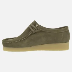 Zapatos para hombre en piel serraje con cordones estilo wallabee