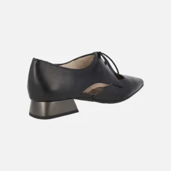 Zapatos planos de cordones Dalí en piel negra