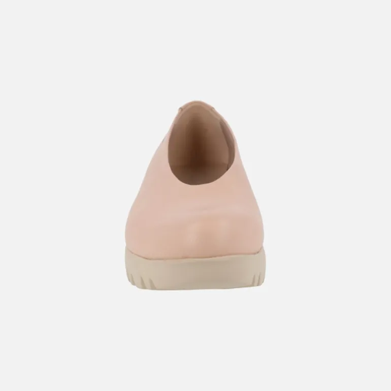Zapatos rosas de piel con cuña Extralight Wonders FLY