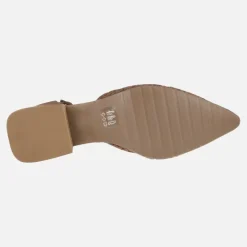 Zapatos trenzados de piel con horma afilada y pulsera al tobillo