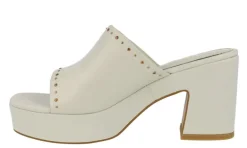 Zuecos de piel con plataforma Nursia