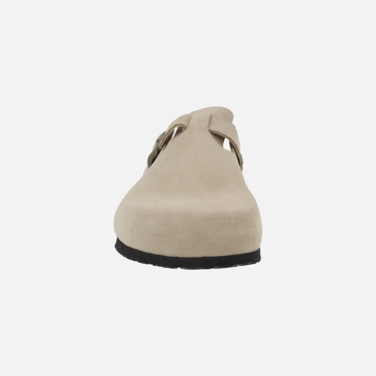 Zuecos de serraje con hebilla para mujer modelo UMA