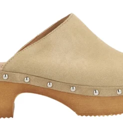 Zuecos de serraje para mujer con tachas Help the trees