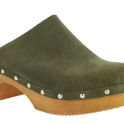 Zuecos de serraje para mujer con tachas Help the trees