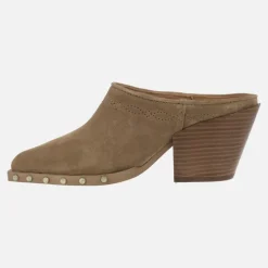 Zuecos estilo cowboy Alpe Vermont en serraje cuero con tachas
