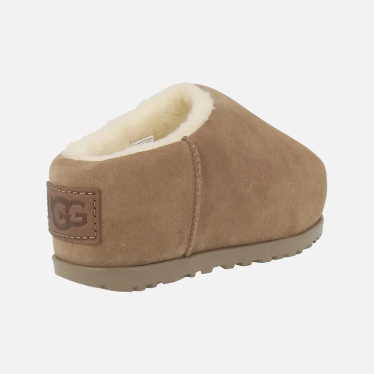 Zuecos para mujer forrados de pelo Ugg Pumped Slide con plataforma