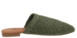 Zuecos planos estilo babuchas en tejido crochet