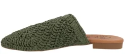 Zuecos planos estilo babuchas en tejido crochet